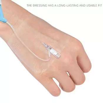 ПУ прозрачная видимая водонепроницаемая перевязочная лента восьмиугольная невидимая наклейка постоянная игла канал фиксированный пластырь