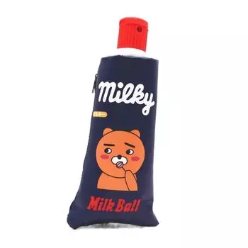 ПУ Стационарный пенал большой вместимости Кожаный пенал для карандашей Пенал для зубной пасты Школа Офис