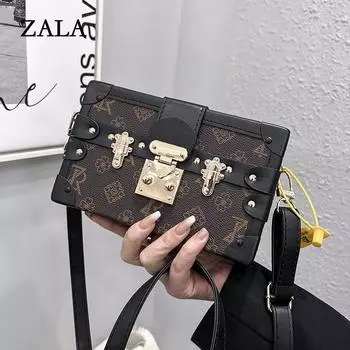 pu сумка женская сумка новая сумка через плечо сумка-коробка европейская и американская мода ретро маленькая сумка-мессенджер светло-коричневого