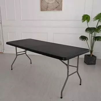 ПУ водонепроницаемый прямоугольный эластичный чехол для стола, защитная скатерть для свадебного стола, моющаяся скатерть для пикника, кемпинга, банкета 86x86CM серый