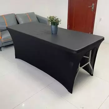 ПУ водонепроницаемый салон красоты массаж эластичный чехол для кровати высокая растяжимость свадьба отель день рождения чехол для стола шведский стол ткань скатерть белый