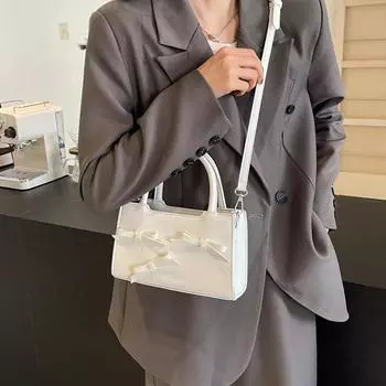 PU молния женские сумки через плечо швейные нитки новые банты украшения сумки через плечо