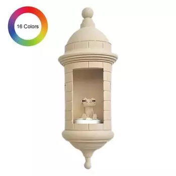 Пуэрто-риканский настенный светильник Теплое рассеянное освещение Легко установить Декоративный светодиодный светильник для помещений и улицы Ручная работа Домашний декор S