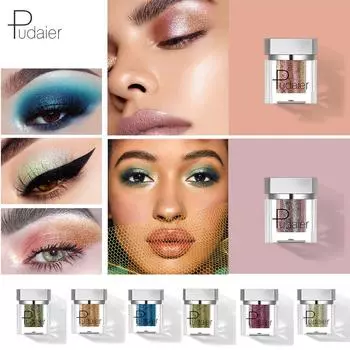 Pudaier Chameleon Diamond Flash монохромные тени для век Русалка Ji поляризованные блестки картофельное пюре осветляют S700#