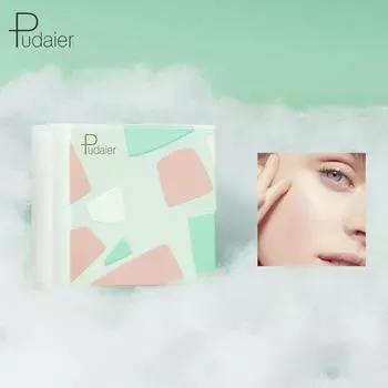 Pudaier Concealer Рассыпчатая пудра для восстановления медовой пудры Матовый жемчужный свет Нелегко снять макияж и сделать макияж Пудра для макияжа