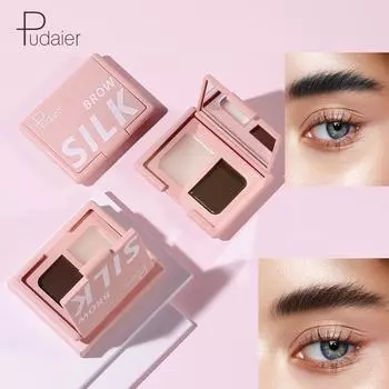 Pudaier Двухцветный крем для окрашивания и укладки бровей двойного действия 01#