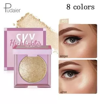 Pudaier Хайлайтер-пудра Восстанавливающая перламутровая блестящая крем-хайлайтер Матовая восстанавливающая пудра Контурная пудра #01