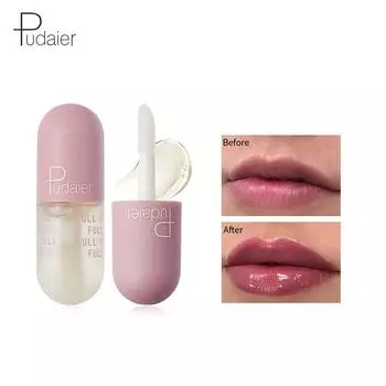 Pudaier Lip Glosshumin Увлажняющий и увлажняющий блеск для губ Прозрачное масло для губ