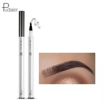 Pudaier Liquid Kan Knife Карандаш для бровей Цветной карандаш для бровей Трехмерная окраска с защитой от брызг Натуральный макияж глаз