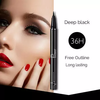 Pudaier Longlasting Black Eyeliner Liquid Pen Водонепроницаемый быстросохнущий карандаш для подводки глаз 2.5g