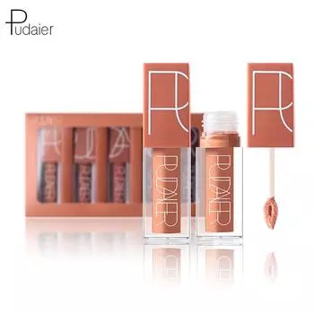 Pudaier Matte Velvet Liquid Lipstick Длительный увлажняющий блеск для губ с антипригарным покрытием, не выцветающий набор глазури для губ
