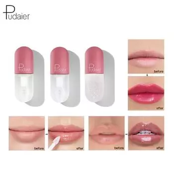 Pudaier Mini Capsule Lip Gloss Увлажняющий прозрачный блеск для губ, меняющий цвет 4.5ml
