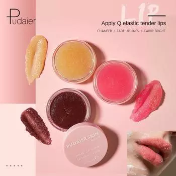 Pudaier Питательная маска для губ Отшелушивающий скраб Устраняет морщины на губах Отшелушивающий увлажняющий уход за губами