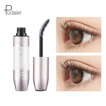 Pudaier Толстая керлинговая длинная тушь для ресниц Водостойкая несмазывающаяся жидкая тушь для ресниц 4D Тушь для ресниц