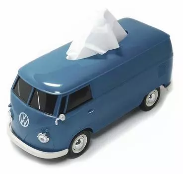 Puddleby Чехол для салфеток Синий II Автобус Volkswagen 1963 T1 266x113x119мм 1/16 (с горшком) WT-9142PT-B