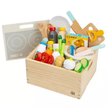 Puddy Directly Managed Limited First Play House Simmering Cooking Set Магнитная деревянная игрушка Развивающая игрушка в подарок [Издание Woody] (Продление)