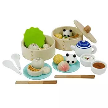 Puddy Limited First Play House Dim Sum Set Магнитная деревянная игрушка Развивающая игрушка в подарок [Woody Edition]