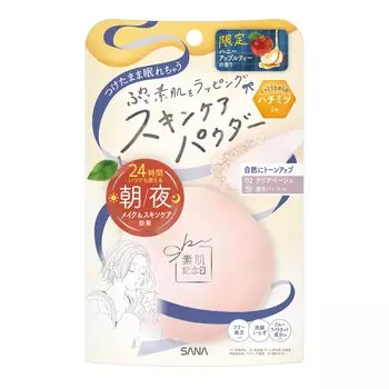 Пудра Bare Skin Anniversary Skincare Powder N Honey Apple Tea Scent 02 Прозрачная бежевая 24-часовая пудра для лица