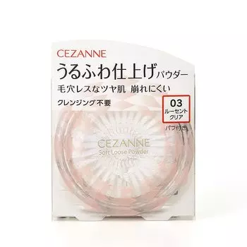 Пудра Cezanne Fluffy Finish Powder 03 Lucent Clear Loose Powder Clear Type Pore Blur Pore Cover Prevents Crussion 5.0 г