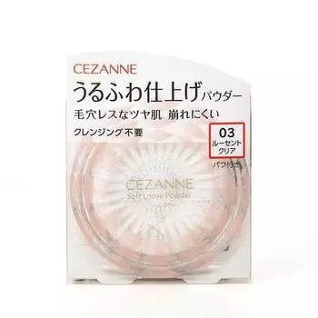 Пудра Cezanne Fluffy Finishing Powder 03 Lucent Clear 5.0g Loose Powder Clear Type Pore Blur Pore Cover Prevents