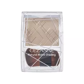 Пудра Cezanne Natural Matte Shading 01 Теплый тон Тени для лица Серый светло-коричневый 2,7 г