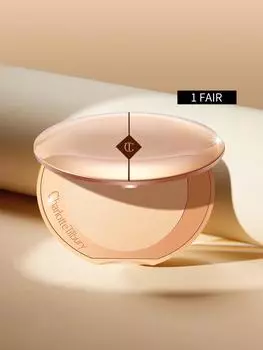 Пудра Charlotte Tilbury Airbrush Flawless Finish Fixed Powder, улучшающая цвет лица, микропудра № 1 — 0,28 унции/8 г FAIR