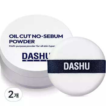 Пудра Dashu Men s Oil Cut No-Sebum Powder 5 г, белая, 2 шт.