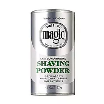 Пудра для бритья Magic Skin Conditioning с алоэ и витамином Е, 127 г, 1 шт.