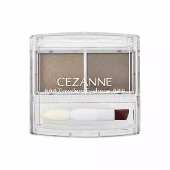 Пудра для бровей Cezanne P2 Natural Brown 2.0g Мягкая мелкодисперсная пудра с наконечником и кисточкой Natural Brown Gram (х 1)
