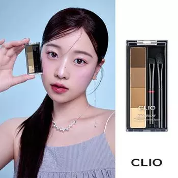 Пудра для бровей Clio Kill Brow Shaping Powder, оттенок 01 Натуральный теплый коричневый, 1 шт.