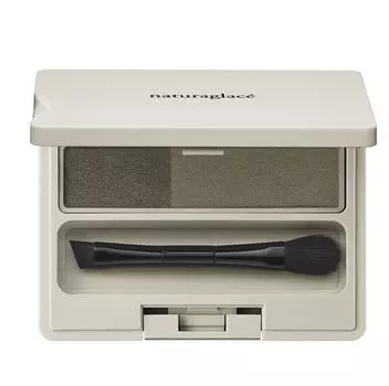 Пудра для бровей Natura Glace Eyebrow Powder 01 с кисточкой (оливково-серый)