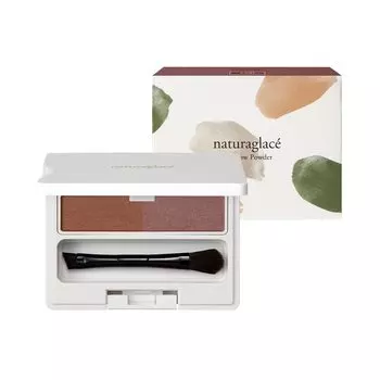 Пудра для бровей Natura Glace Eyebrow Powder EX01 Mauve Brow с кистью для бровей