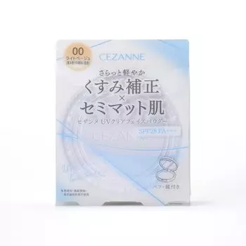 Пудра для лица Cezanne UV Clear 00 светло-бежевый 10 г