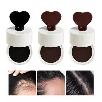 Пудра для линии роста волос, выравнивающая пудра для корней волос, быстрое покрытие для истончения волос/водостойкая/макияж для маленького лица/для линии роста волос/истончения волос/пудра для линии роста волос, Pow