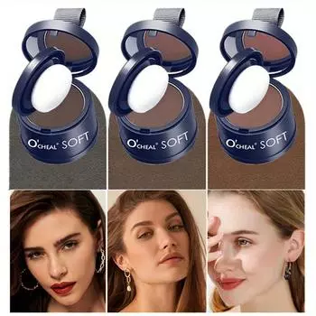 Пудра для линии волос, наполнитель для контура бровей, линия для волос на лбу, грязь, линия для волос, прикрытие корней, натуральный черно-коричневый финиш для волос, теневая пудра LIGHT COFFEE COLOR кофейный