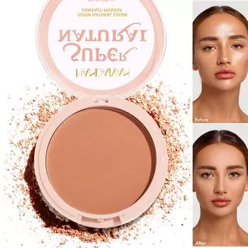 Пудра для макияжа с контролем жирности на 24 часа, увлажняющая, осветляющая, ультраматовая, пресс-пудра, натуральная, водостойкая, стойкая, закрепляющая пудра 01