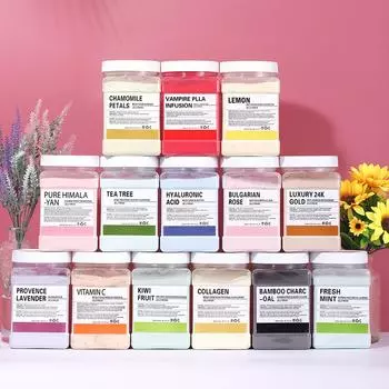 Пудра для маски для лица Flower Petal Crystal Jelly Centella Rosea Soft Film Powder One Size