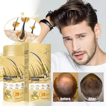 Пудра для ухода за волосами питает волосы, ухаживает за корнями волос, увлажняет густые волосы, укрепляет волосы и уменьшает выпадение волос, 15 г One Size белый