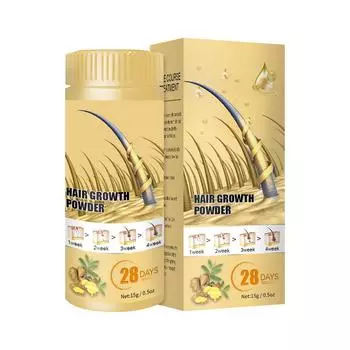 Пудра для ухода за волосами Питает волосы Уход за корнями волос Увлажняет густые волосы Укрепляет волосы и уменьшает выпадение волос 15 г One Size белый