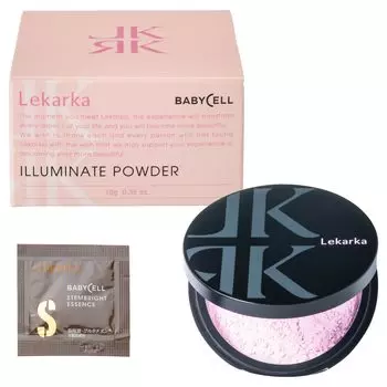Пудра-сыворотка Lekarka Official ILLUMINATE POWDER 10 г Pearl Purple Face Powder Loose Powder Face Powder [Официальный бренд] [Включая косметику] (Светящийся
