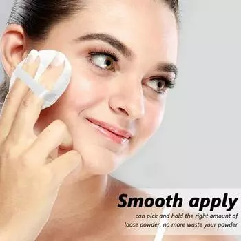 Пудра тальк Пудра Пудра Медовая Пуховка Мягкая Короткая Пуховка Сухая Пуховка Круглая Лента