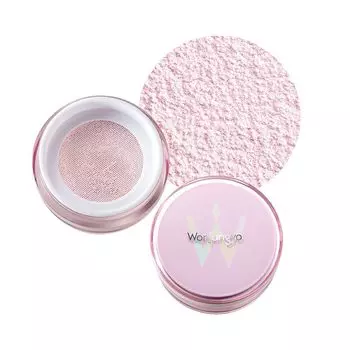 Пудра Wonjungyo Fixing Blur Powder N 01 Plain Pink 13g для лица предотвращает осыпание макияжа, маскирует поры, мягкая текстура /