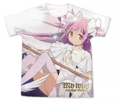 Puella Magi Madoka Magica the Movie Ultimate Madoka Full Graphic T-shirt White Size: L