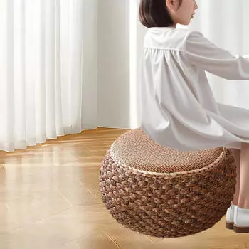 Пуф, пуф, диван, табурет, креативная круглая подставка для ног ручной работы для украшения дома в чайном домике