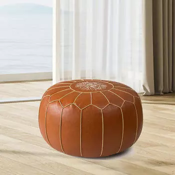 Пуф ручной работы для домашнего декора Color A