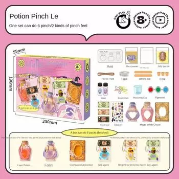 Puffy Effect DIY Puffy Paint Kit With Easel Texture Painting Toy Creative Learning style B