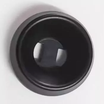 Пуговица Черная пуговица Большая дырка Пальто Пуговица Тренч Пуговица Костюм Пуговица Хлопковое пальто Пуговица Маленькая пуговица Матовая пуговица 27L = 17.0 MM * Round * Black Empty Buckle