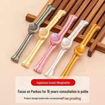 Пуговица из атласного нефрита Cheongsam Hengmeihe - китайский этнический аксессуар в стиле ханьфу