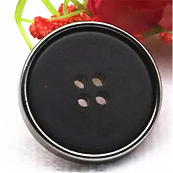 Пуговица Тренч Пальто Шерстяное Пальто Одежда на пуговицах Кашемир Двустороннее Нейлоновое Пальто Пуговица Пижама Свитер Пуговица Универсальный 24L = 15.0 MM * Black