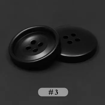 Пуговицы для костюмов, пуговицы для пальто Daquan, черные пуговицы для манжет свитеров, мужские и женские куртки, одежда, брюки, аксессуары для пуговиц No. 3 * 15MM [10 pcs]